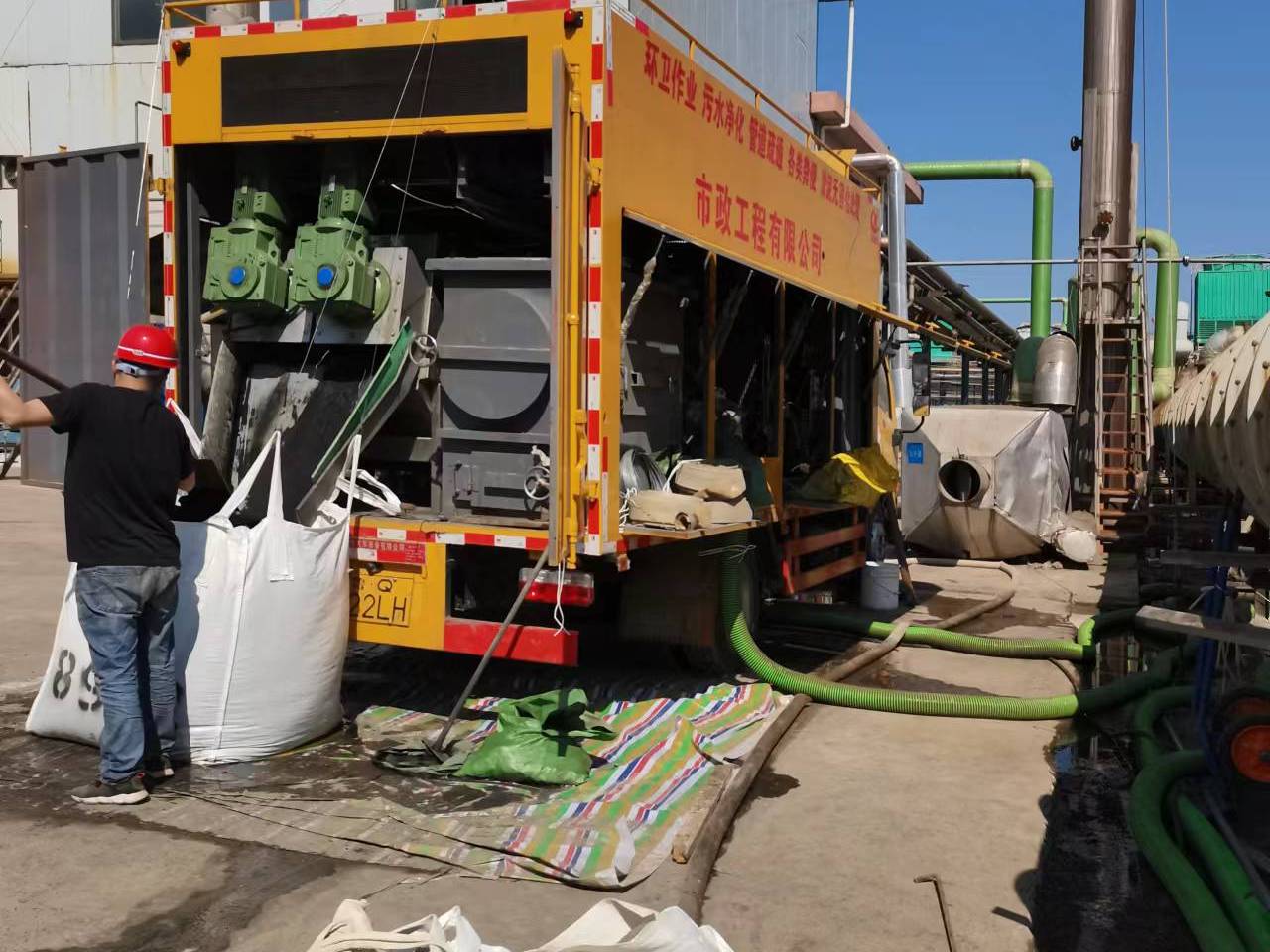 辽宁淤泥压干处理